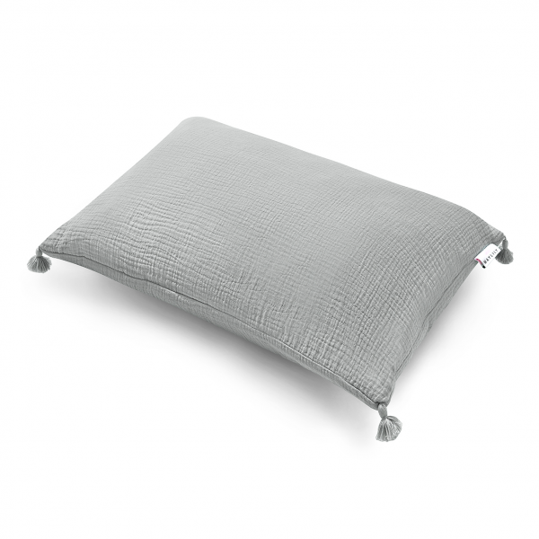 Muslin pillow 60x40 Grey
