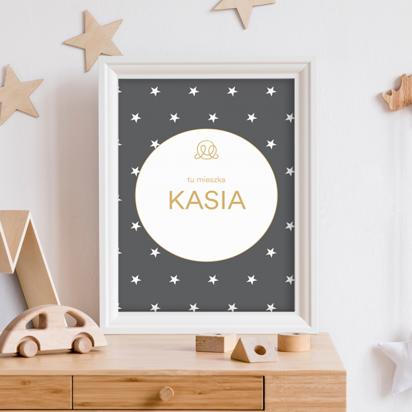 Personalized name poster - Stars