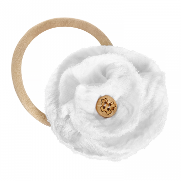 Headband Flower Cream