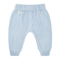 Knitted bamboo pants - Light blue