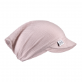 Muslin visor scarf tied - dusty pink