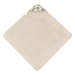Bamboo baby towel - Photosafari - beige