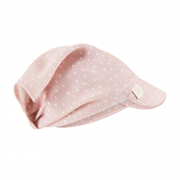 Bamboo visor scarf with elastic - Stones pink