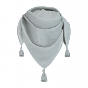 Bamboo tassel scarf - grey - grey