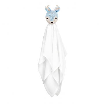 Snuggle toy Deer -  light blue
