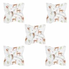 Bamboo squares mini 25x25 5-pack - Fawns