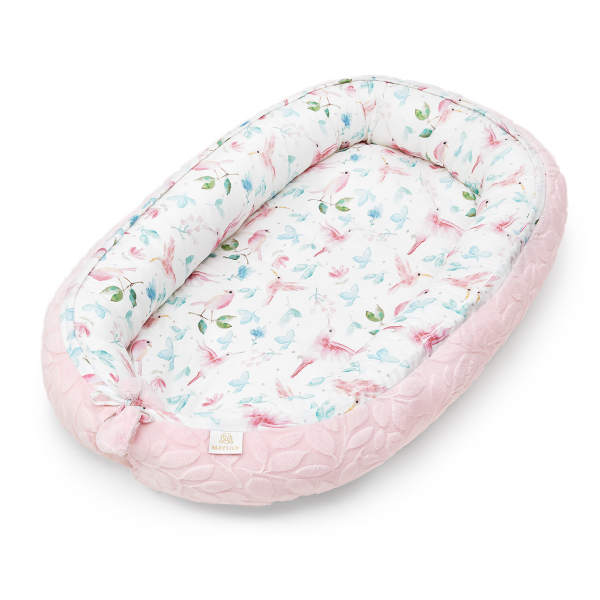 Baby nest Luxe Paradise birds Pink