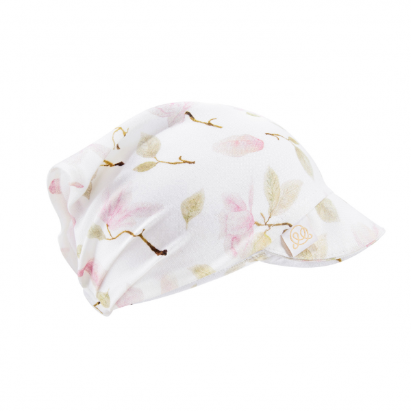 Bamboo visor scarf tied - Magnolia