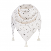 Bamboo tassel scarf - Stones beige - cream