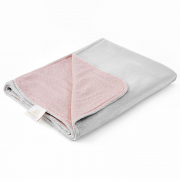 Light bamboo blanket - Stones pink - silver