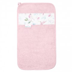 Bamboo hand towel - Paradise birds - pink