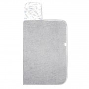 Bamboo hooded towel - Heavenly feathers - grey
