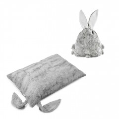 Bunny set pillow XXL & backpack - Grey