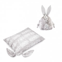 Bunny set pillow XXL & backpack - Snow leopard
