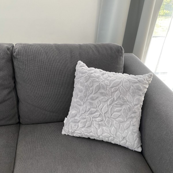 Fluffy pillow 40x40 Luxe - Heavenly feathers - grey
