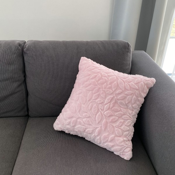 Fluffy pillow 40x40 Luxe - Paradise birds - pink