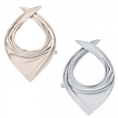 Bamboo reversible scarf - light grey-beige