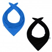 Bamboo reversible scarf - cobalt-black