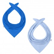 Bamboo reversible scarf - cobalt-light blue