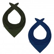 Bamboo reversible scarf - navy-green