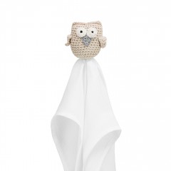 Snuggle toy Owl XL - beige