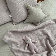 Linen cushion cover - grey