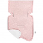 Bamboo anti-sweating 3D stroller pad V1 - Stones pink