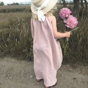 Sukieneczka muślinowa - pudrowy róż
