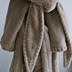 Fluffy bathrobe Bunny - beige