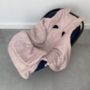 Kangaroo blanket light - Stones pink