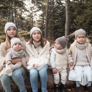 Merino reversible beanie - graphite-jeans