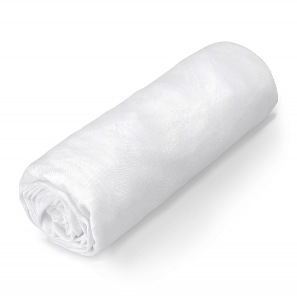 Cotton jersey bed sheet 80x160 - White