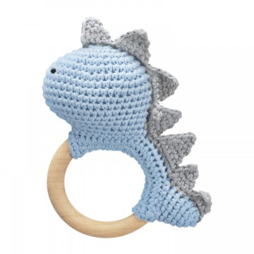 Rattle-teether Dino - mint