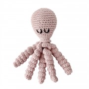 Rattle Octopus - dusty pink