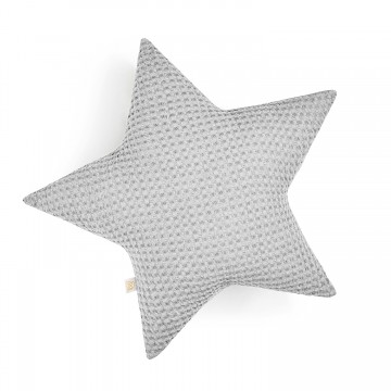 Linen pillow Star - grey
