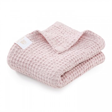 Linen blanket - dusty pink
