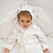 Muslin bathrobe Bunny - beige