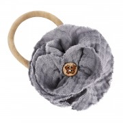 Headband Flower - grey