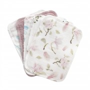 Bamboo washcloths 5-pack - pink