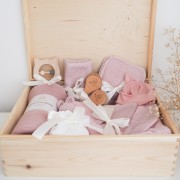 Layette box XL - dusty pink