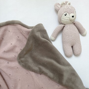 Merinolove winter blanket - dusty pink