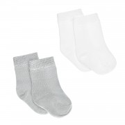 Bamboo socks 2-pack - grey-pearl