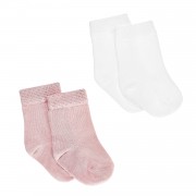 Bamboo socks 2-pack - pearl-dusty pink
