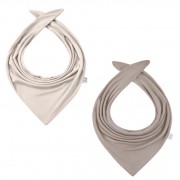 Bamboo reversible scarf - taupe-beige