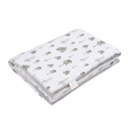 Warm bamboo blanket - Forest - silver