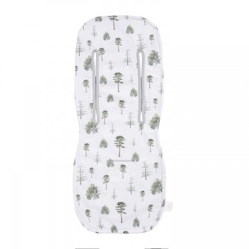 Bamboo anti-sweating 3D stroller pad V1 - Heavenly feathers