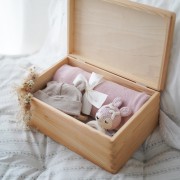 Zestaw prezentowy Baby Merino - pudrowy róż