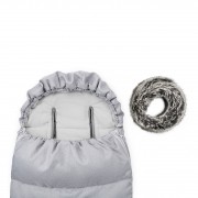 Winter stroller sleeping bag 0-24 mo - light grey
