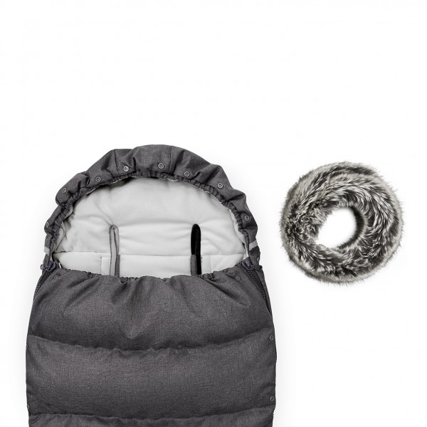 Winter stroller sleeping bag 0-24 mo - graphite