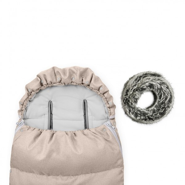 Winter stroller sleeping bag 0-24 mo - beige